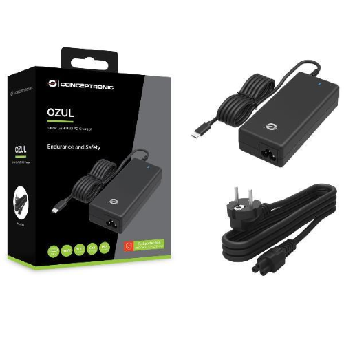 CONCEPTRONIC OZUL03BE ALIMENTATORE UNIVERSALE NOTEBOOK 100W USB-C NERO